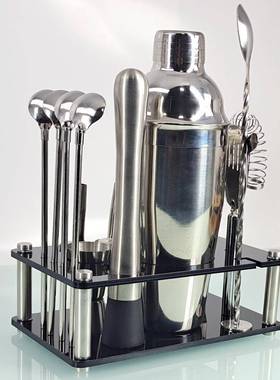 款黑色新克力套器装鸡尾酒调酒酒吧亚工具14KBC件套