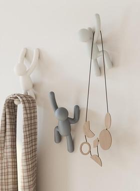 ?mra创意伙伴挂壁钩卡通单个墙门衣后帽b挂钩儿童房玄关MXC壁挂装