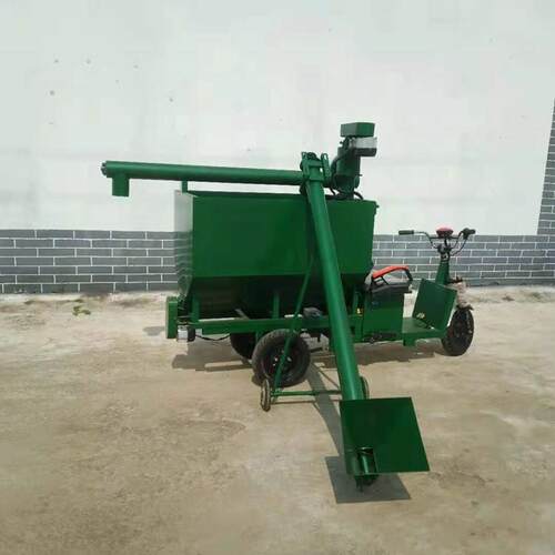 电动三轮料车自动投料运输车养殖场用自喂上料车小料SQH型动撒车