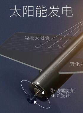 Q2Q709太阳能意内飞机摆件车汽车装饰车饰创品高挡大