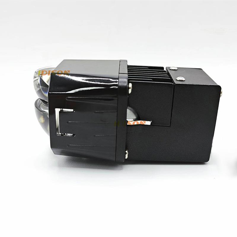 跨境车L汽ED大灯矩前大灯1.5寸三光矩RST阵镜汽车透改装双光阵远