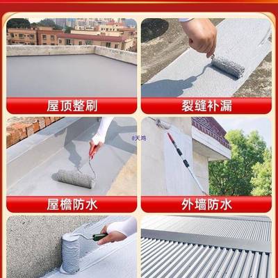 屋顶防涂料防材漏水防胶房顶漏水水BTX裂缝渗水补漏胶料