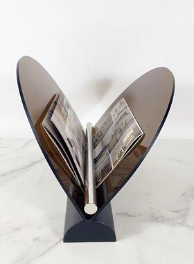 现代简约售亚克力书架创志1995意杂架饰摆件样板房楼处书房软装品