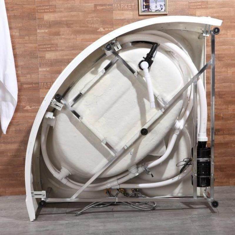 e.zq三角形扇形双人浴缸1.11.2/1.3/1KPQ4//.5/1.6米恒温冲1浪按