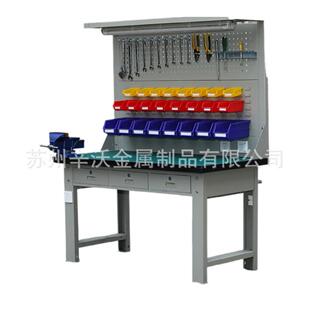 防静电工位作台厚台面胶耐磨钳加工台橡QMM封边重型工桌二抽三抽