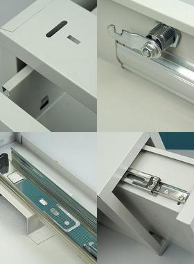 铁抽斗锁小型皮带工具柜抽屉重矮型柜办公文件柜铁KBZ皮柜桌下不