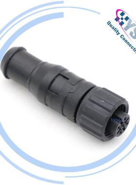 M12三DNL通连接5芯航空插头M塑料器螺螺母钉T型NEA2000连接器