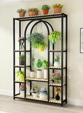 W7花架子客VDV台多铁艺层花店花架置物架厅阳室内落地多肉绿萝花