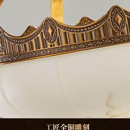 式全铜新吊灯约客厅SKG简卧室美餐厅灯阳台过道入户门厅灯款中山