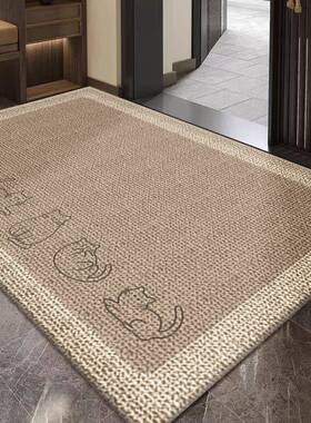 日式入KWZ户门剪地垫耐脏入户垫可裁卡通进口门垫原木风门防脚滑