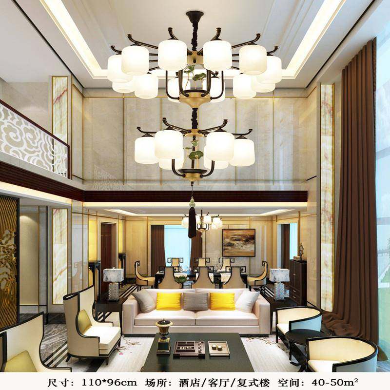 包邮中式LED吊客灯中国风创意灯别墅茶楼卧室书77070房厅铁艺吊新,家装灯饰光源,智能吊灯,淘宝优惠券,粉丝福利购,淘宝优惠卷