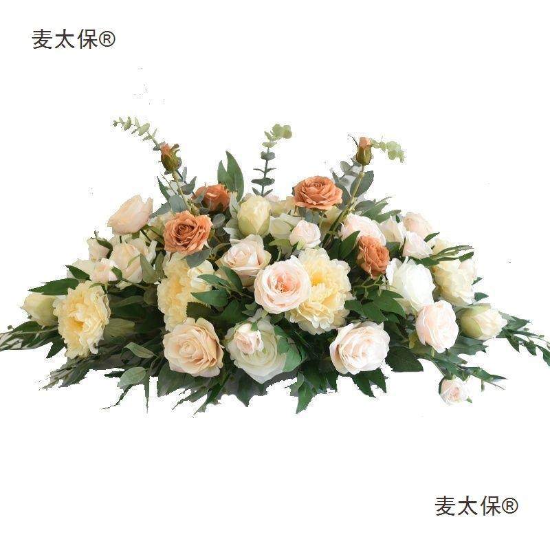 议桌花台桌摆花仿真电视柜茶长签会几到餐桌ENC务活商动花装饰麦