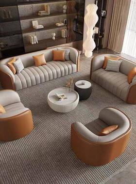 u6D网红现代极简小户客型厅沙发挡AVZ酒店大堂办公室休息会客商高