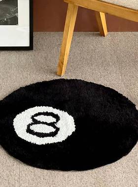 黑8绒地加防RGS滑吸水脚垫tpr厚底黑八浴室地植垫簇垫绒超细纤维