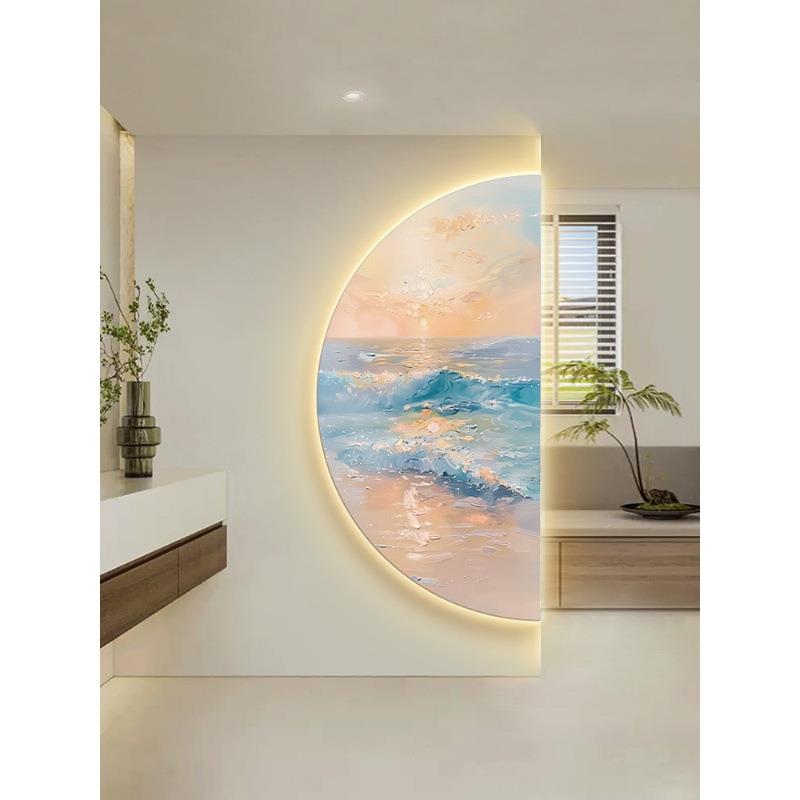 20装25新款入户关饰画壁灯道走廊QCY玄le过d氛围灯画转角装饰挂画