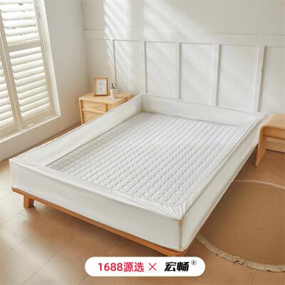 A类纯床笠件夹棉WD-06130防滑防尘酒店款套全棉棉席梦思单床垫加