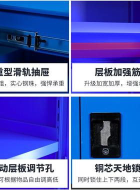 工具柜铁皮重型工零五金件维修收纳厂修车间JFC用汽工具箱车库储