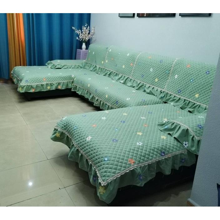 GZ6新艺款M布双贵全套沙OZO发垫妃靠背巾扶手U型4米2以内沙发使用