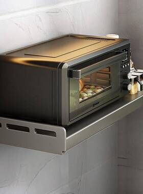 V3N厨房微物波炉置架箱电器烤多功能免打孔壁收挂式SSB墙上纳支架