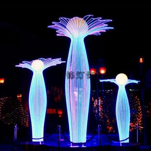 ED户外工程气节日亮化装 饰扇子造型BEE灯热球摩轮天富L士山灯