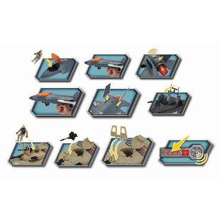 集多组美轰天勇将坦克划战机装 合皮艇士兵配件套模型儿PXF童益智