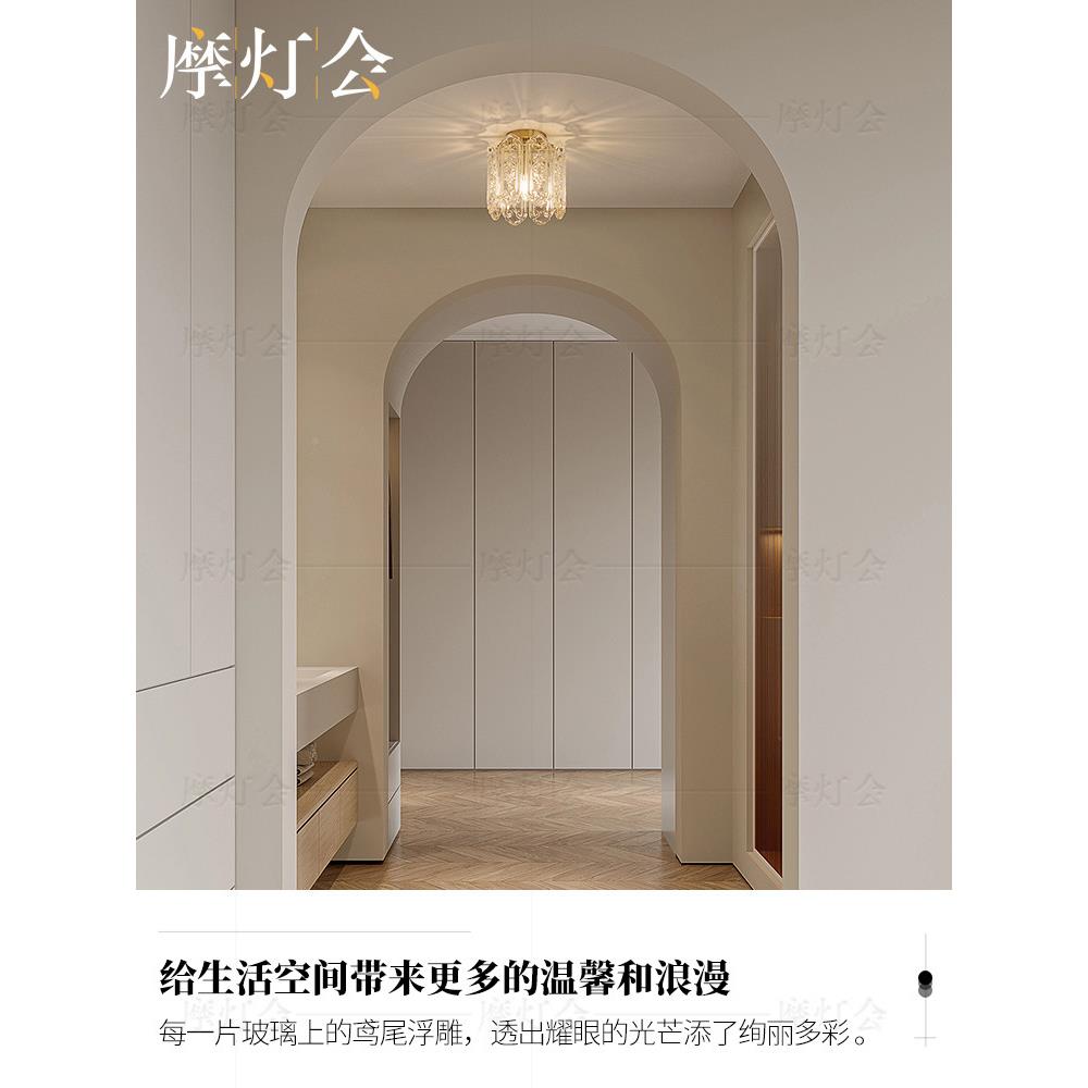摩灯会过创道灯走廊玄道关户衣帽间意见描述吸顶灯法入式进门厅走