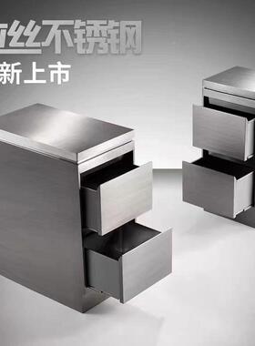 不LIR理发店柜子工具台锈钢店工具柜带抽屉收美纳柜发廊专用发剪