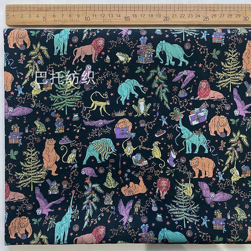 LibertyhCrismas蓝平高品质替80支长绒棉数码LIBERTYt服装IHQ面料
