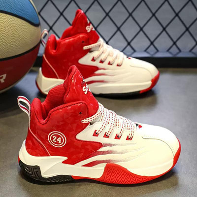 2025秋冬新款2188男孩中大童篮球运动鞋旋转纽扣