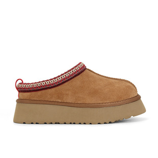 民族风女雪地靴保暖防滑增高大码厚底短筒羊毛牛皮发泡底冬季舒适