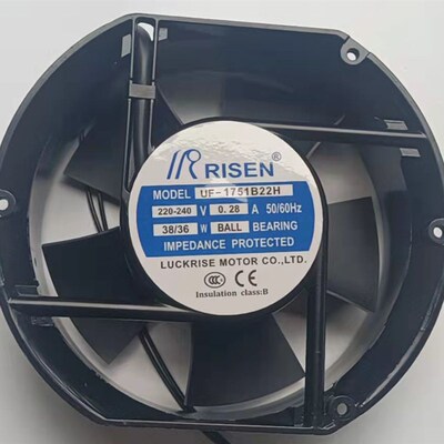 UF-1751B22H全新RISEN AC220-240V机床散热风扇17251铝框进口风机