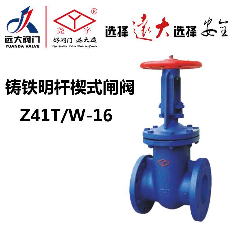 远大阀门尧字Z41T-16铜芯dn80水管道防护150铸铁明杆楔式法兰闸阀