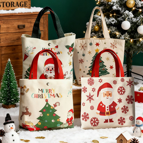 圣诞礼物袋平安夜苹果礼盒伴手礼品袋圣诞节包装盒2025新款手提袋