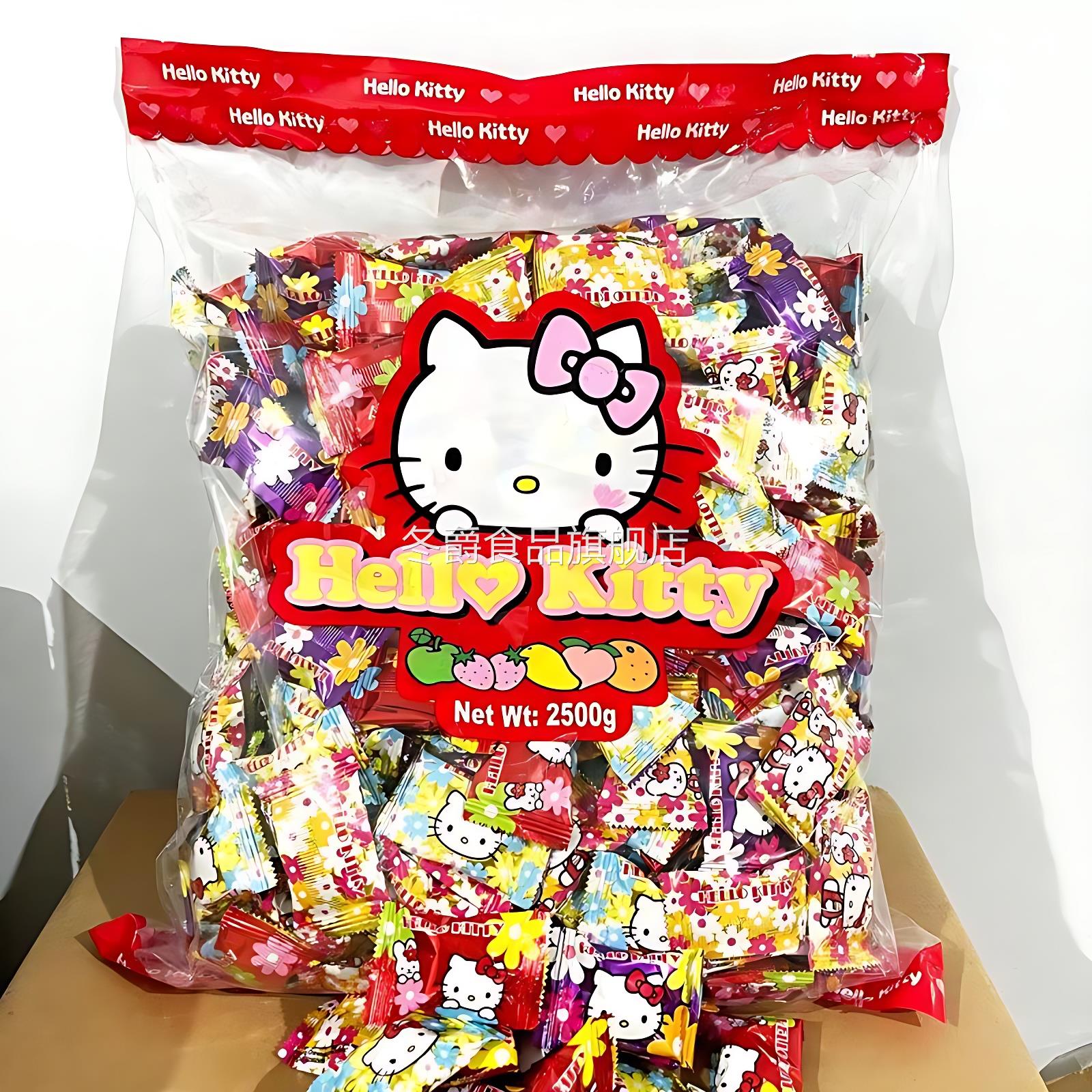 Hello Kitty什锦果汁软糖可爱HelloKT猫造型橡皮糖qq糖儿童零食