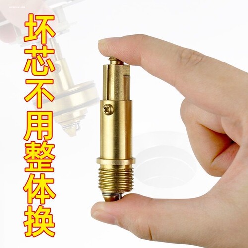 弹跳下水器全铜弹跳芯浴缸台盆下水器维修配配件全铜弹簧机芯阀芯