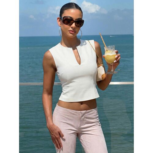 无袖修身背心打底衫上衣女 Sleeveless slim fit vest base shirt