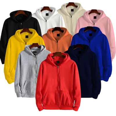 Solid color loose fleece hooded jacket  纯色宽松加绒连帽外套