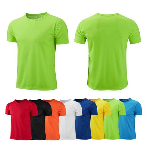 Solid color round neck slim fit T-shirt man纯色圆领修身T恤男