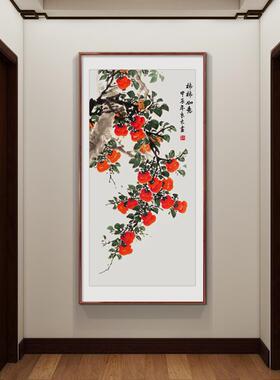 LM90507事事如玄意新中式入户关挂装饰画门正对寓意好水墨国画走