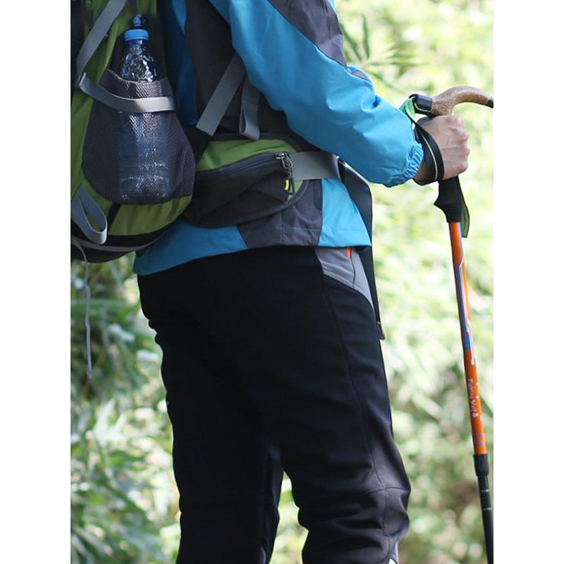 登山超轻缩T杆弯柄伸手杖内锁避震杖伸缩拐杖专业户外爬山徒T柄登