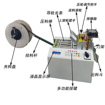 热管切网机全自动热热切尼编织网管切管机切管龙机电脑裁JH管机