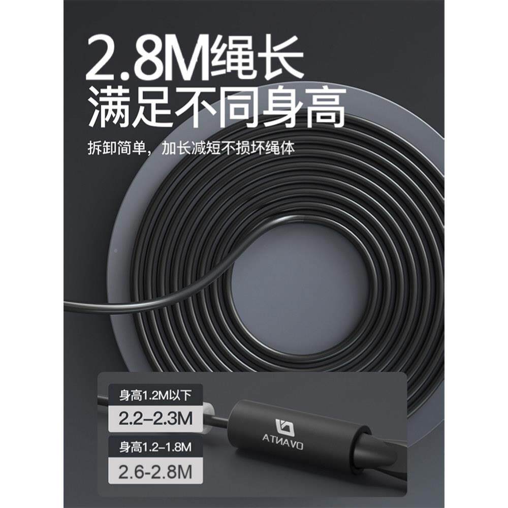 轴简易泡棉跳绳中考专用学生承钢丝竞速款绳初中生标准体育试考专