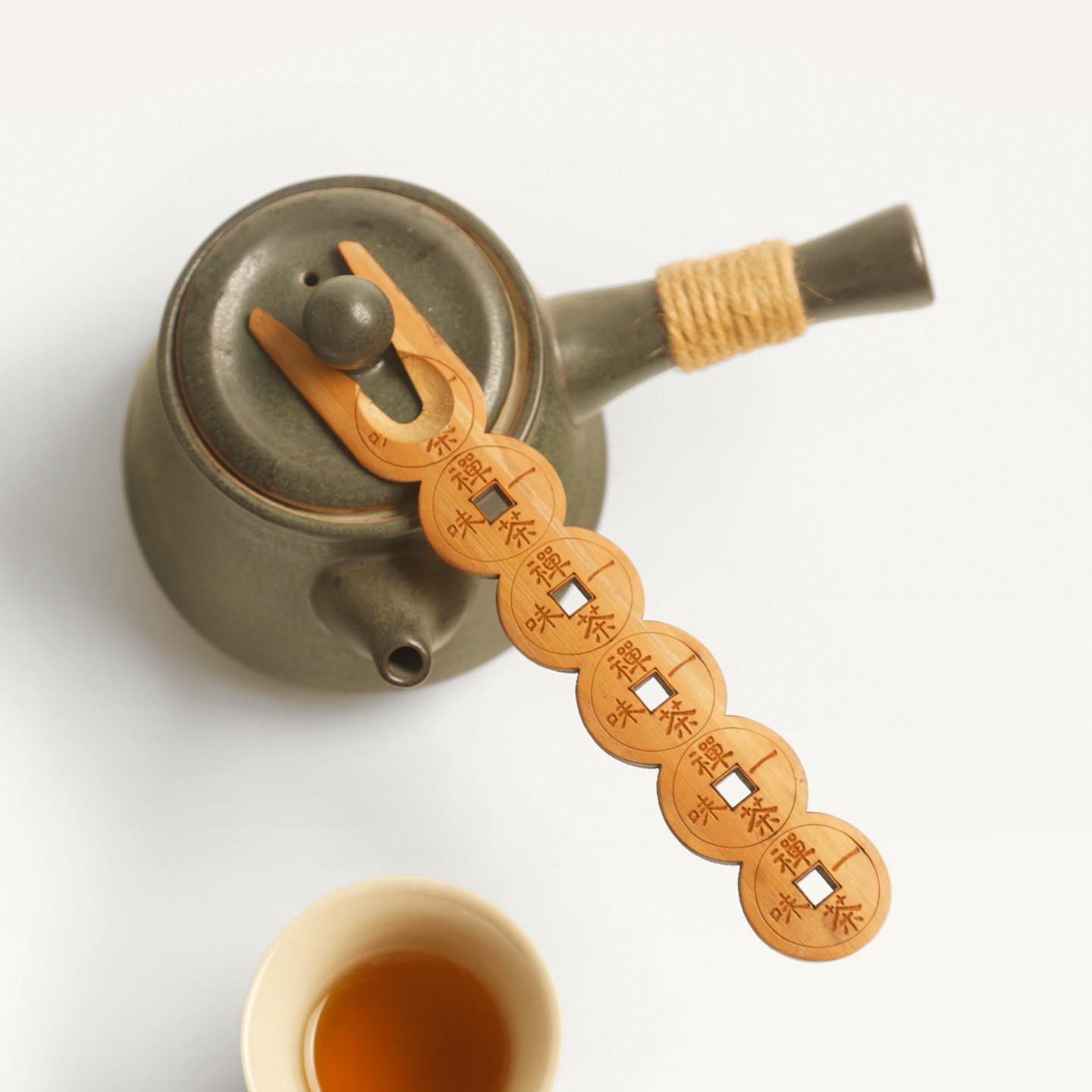梅妃杯LEC竹铁壶盖子叉壶盖夹竹制防烫茶君叉茶道六配件功夫茶具