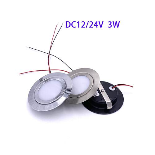 V高端不锈钢防水嵌入式122M你4V3W迷超薄厨房厨柜筒灯射灯开MINI3