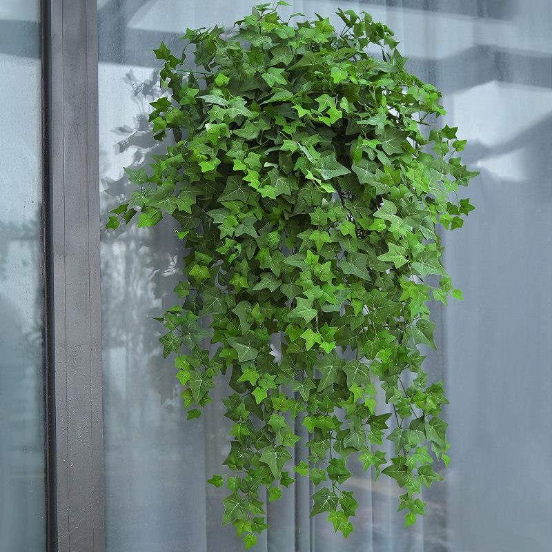 仿真仿真壁挂爬山虎墙壁挂装蔓饰花植物假藤条篮藤绿植塑料吊兰吊