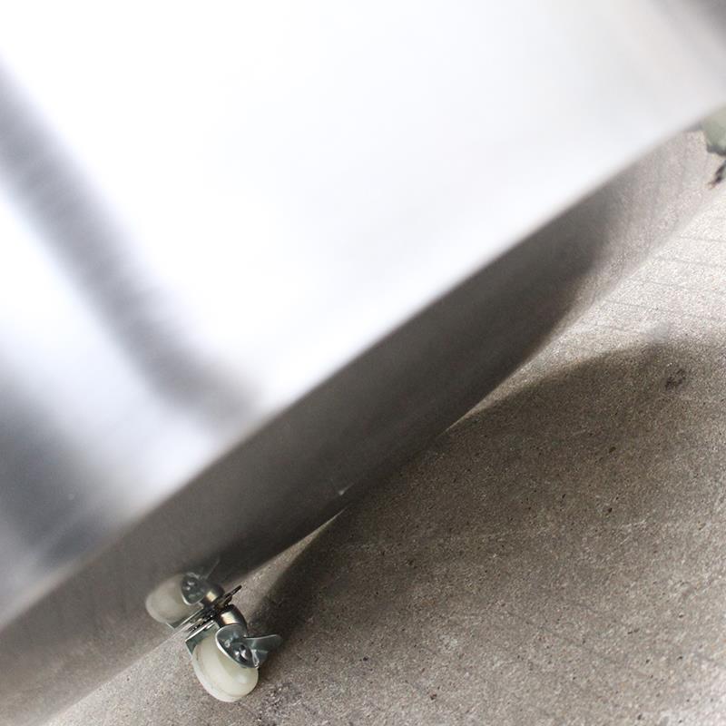 滚轮圆盆形 不锈钢钵花盆 钛黑 移动KV008 拉花 带轮圆桶筒 楼宇