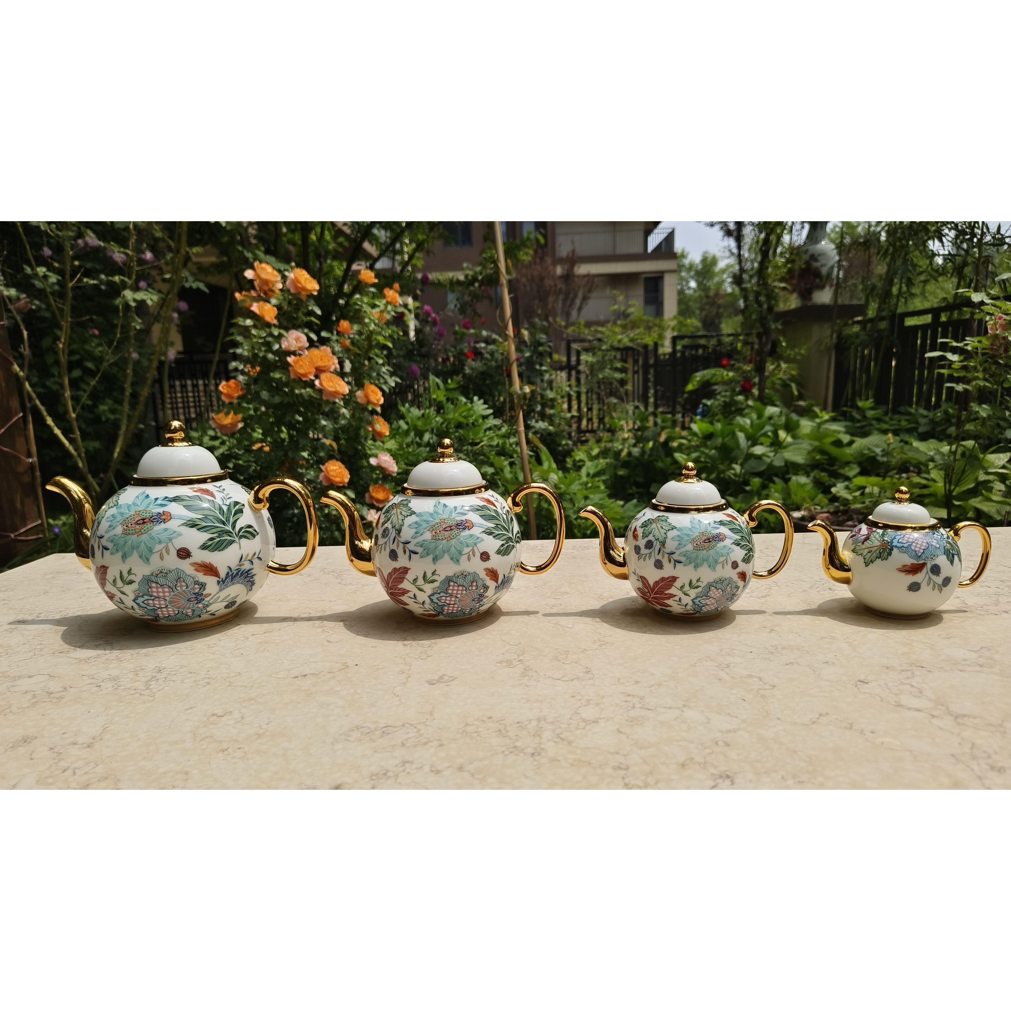 瓷永丰瓷福满幸园陶茶具茶壶大中小号SJO瓷壶盖壶国体配件无礼盒