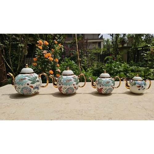 瓷永丰瓷福满幸园陶茶具茶壶大中小号SJO瓷壶盖壶国体配件无礼盒