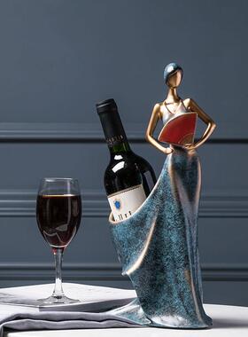 【设】北欧装红酒架 家居客装厅20180115酒柜软 饰品摆件工艺品摆