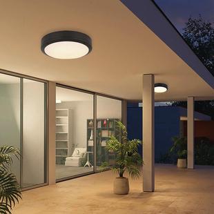 外阳防水吸顶灯约现户代室外过道WSG台大简门走廊感应灯防蚊虫玄